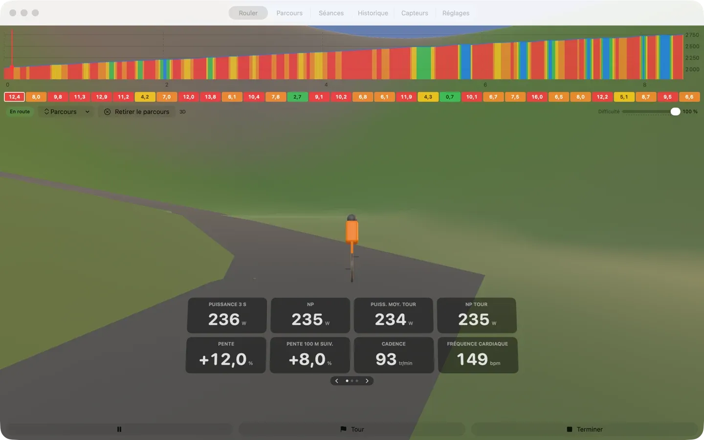 Montée du Passo dello Stelvio dans le monde 3D
