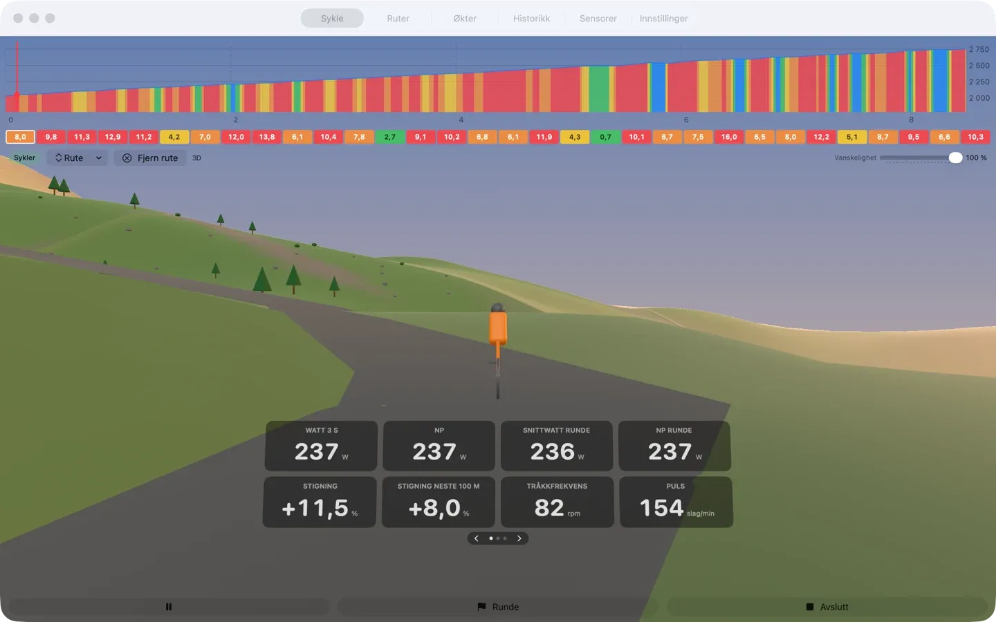 Opp Passo dello Stelvio i 3D-verdenen
